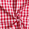 Katoenen stof Vichy ruit 1 cm – rood/wit,  thumbnail number 3