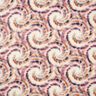 Viscosestof batik spiralen – creme/bruin,  thumbnail number 1