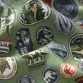 Katoenpopeline Jurassic Park-patches Licentiestof | Universal Studios – pijn, 