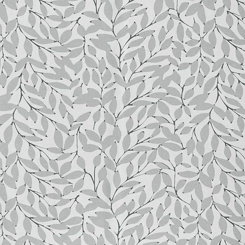Decostof Canvas Wazige bladeren – nevelgrijs/grijs,  image number 1