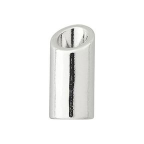 Koordeinde [ Ø 5 mm ] – zilver metalen, 