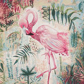 Decostof tapijtstuk Flamingo – beige/pink, 