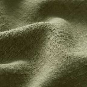 Katoenen stof linnenlook – olijf, 