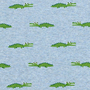Alpenfleece brutale krokodil Mix – licht jeansblauw, 