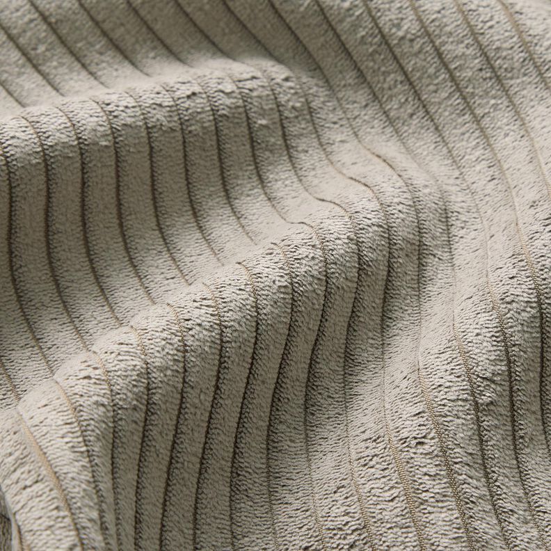 Bekledingsstof zacht corduroy – licht taupe,  image number 3