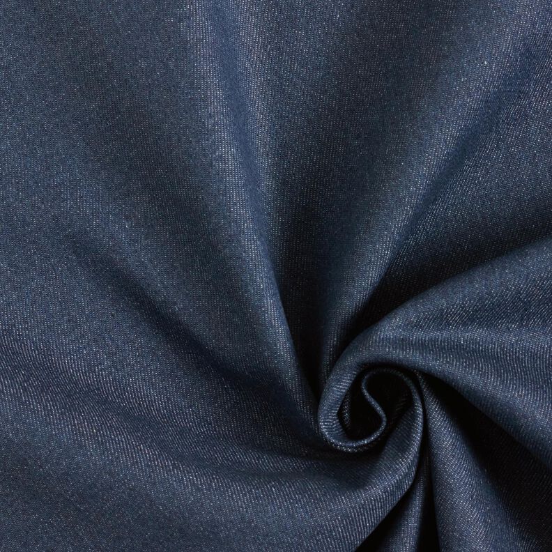 Katoen-denim zwaar – marineblauw,  image number 1