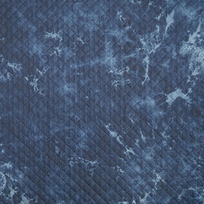 Doorgestikte stof chambray tie-dye – jeansblauw, 