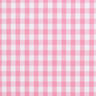 Katoenen stof Vichy ruit 1 cm – roze/wit,  thumbnail number 1