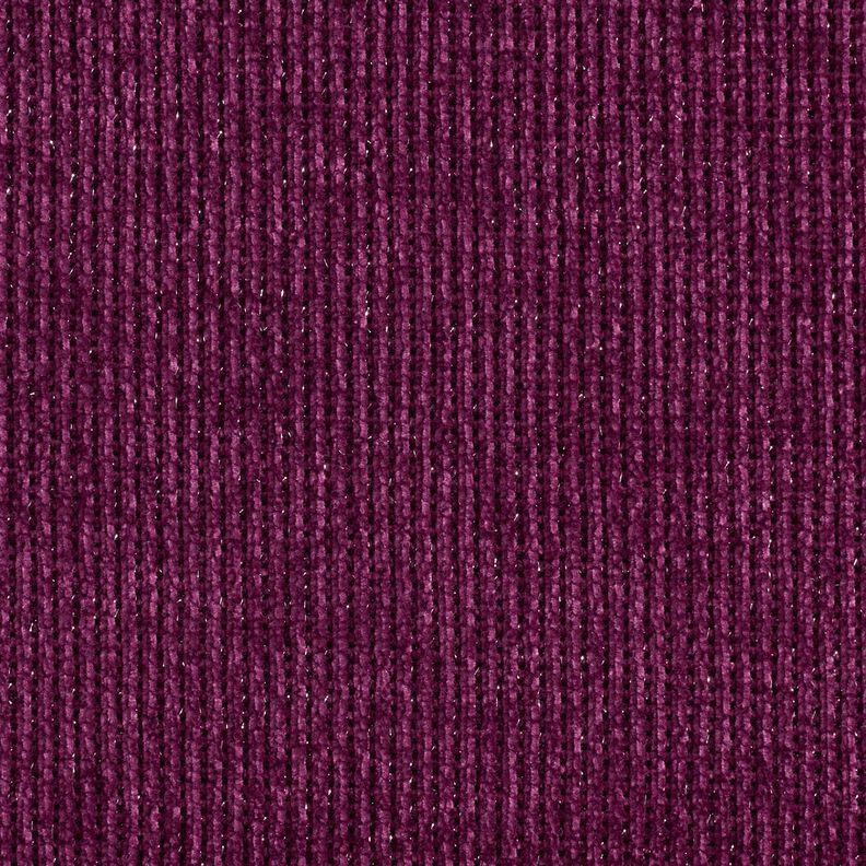 Glitter chenille – aubergine/zilver metallic,  image number 1