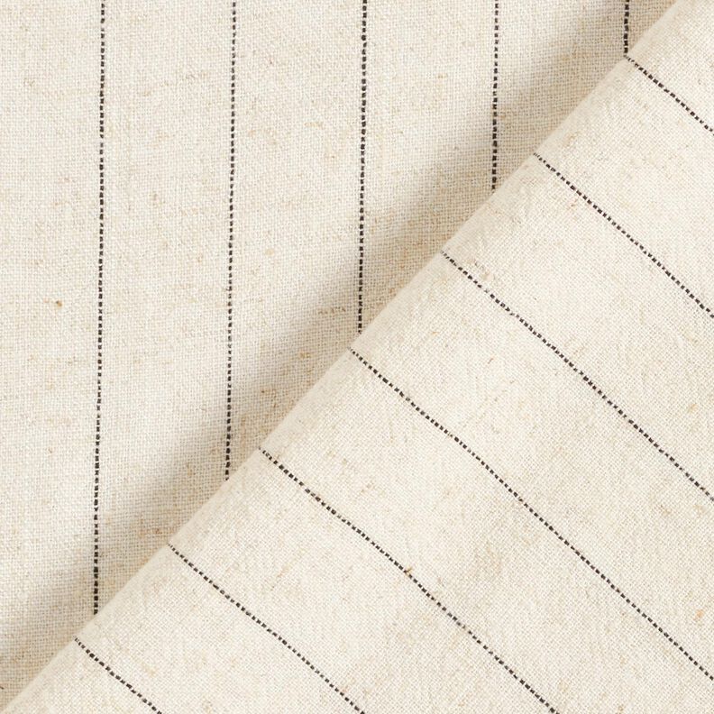 Viscose-linnen-crêpe brede naaldstrepen – beige,  image number 4