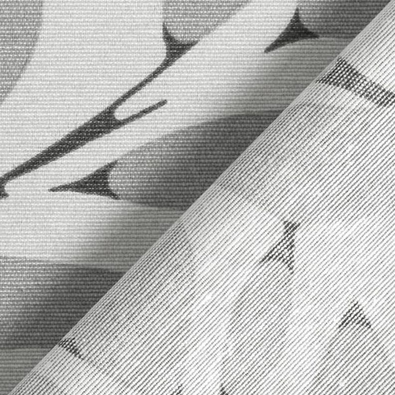 Decostof Canvas Wazige bladeren – nevelgrijs/grijs,  image number 4