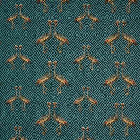 Jacquard gobelin Pauwen – petroleum, 