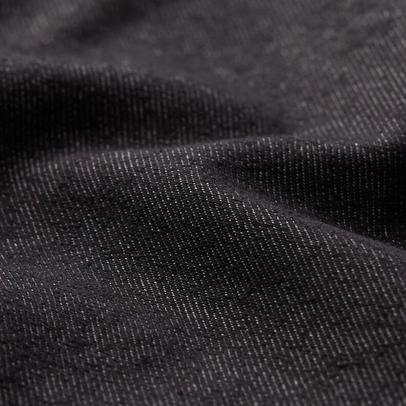 Stretch denim katoenmix medium – zwart,  image number 2
