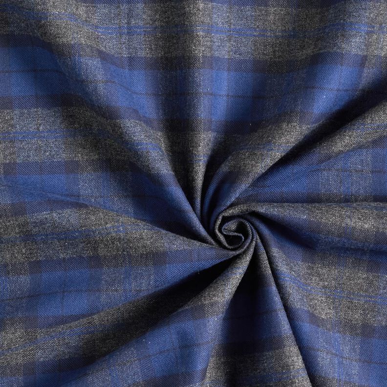 Flanel klassieke ruit – blauw/donkergrijs,  image number 3