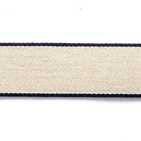 Riemband [ 3,5 cm ] – marineblauw/beige, 