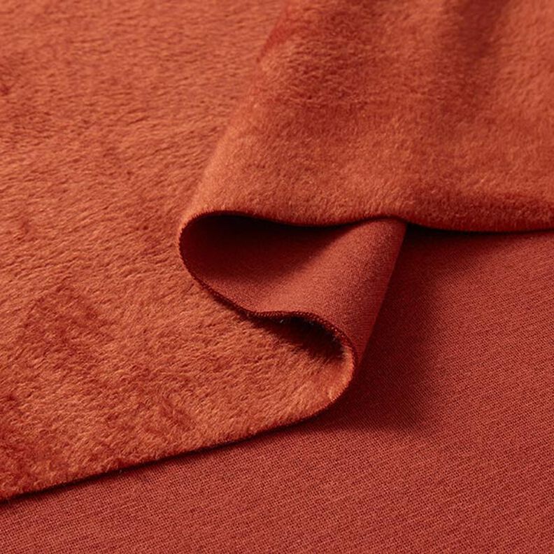 Alpenfleece Knuffelsweat Effen – terracotta,  image number 4