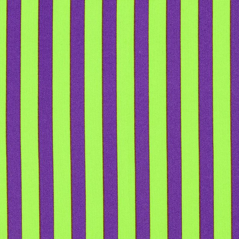 Carnavalstof verticale strepen – neongeel/lila,  image number 1