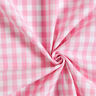 Katoenen stof Vichy ruit 1 cm – roze/wit,  thumbnail number 3