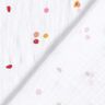 Mousseline/dubbel gehaakte stoffen kleurrijke stippen – wit,  thumbnail number 4