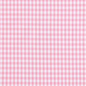 Katoenen stof Vichy ruit 0,5 cm – roze/wit, 