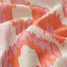 Katoenvoile Ikat-look – beige/oranje,  thumbnail number 2