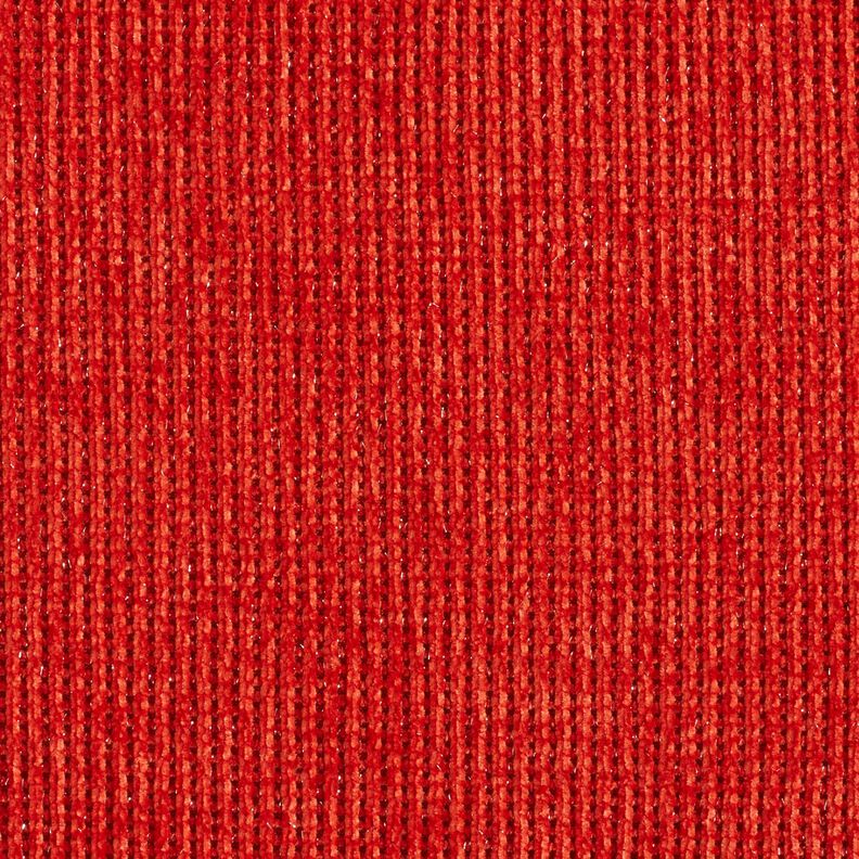 Glitter chenille – terracotta/zilver metallic,  image number 1