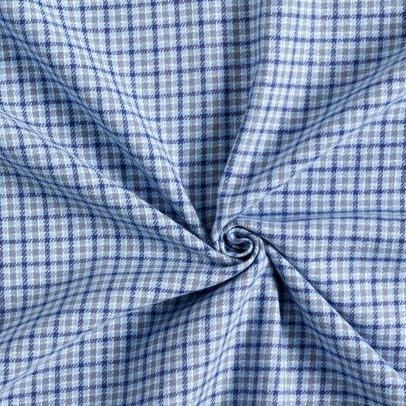 Flanel kleurrijke Glencheck – lichtblauw/marineblauw,  image number 3