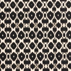 Badpakstof abstracte luipaardprint – zwart/cashew, 