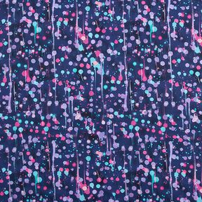 Softshell lopende spetters Digitaal printen – marineblauw/intens roze, 