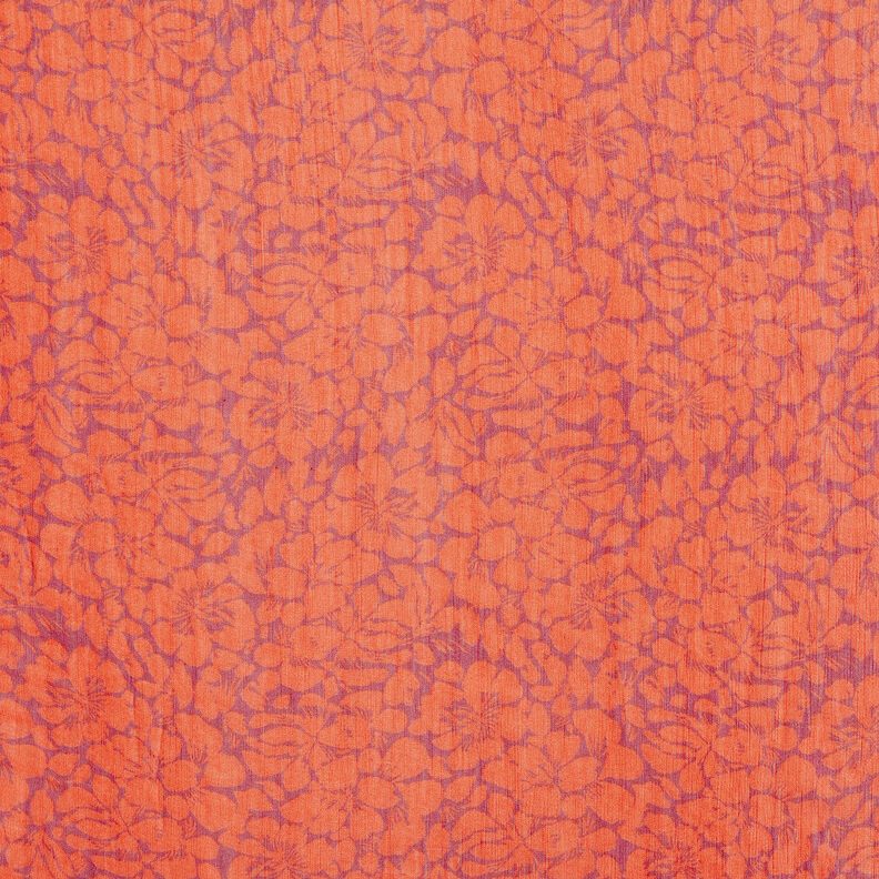 Viscose chiffon bloemenornamenten – rood/karmijnrood,  image number 1