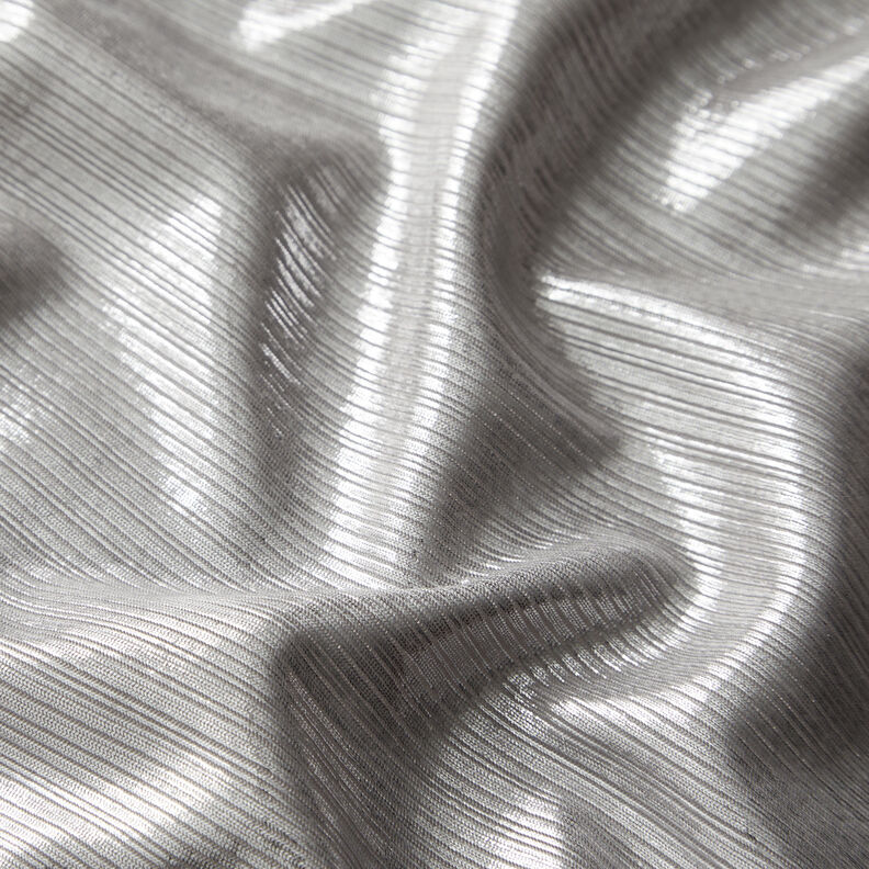 Ribjersey metallic – zilver metallic,  image number 2