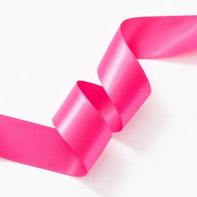 Satijnband [25 mm] – intens roze, 