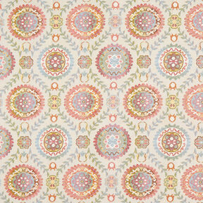 Decostof Jacquard bloementapijt – lichtbeige, 