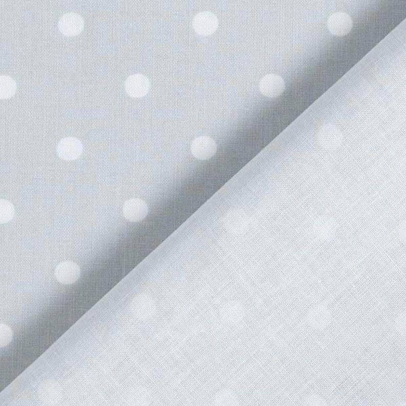 Katoenen stof Cretonne Stippen – wit/zilvergrijs,  image number 4