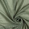 Chiffon dobby metallic krijtstreep – riet/zilver metallic,  thumbnail number 3