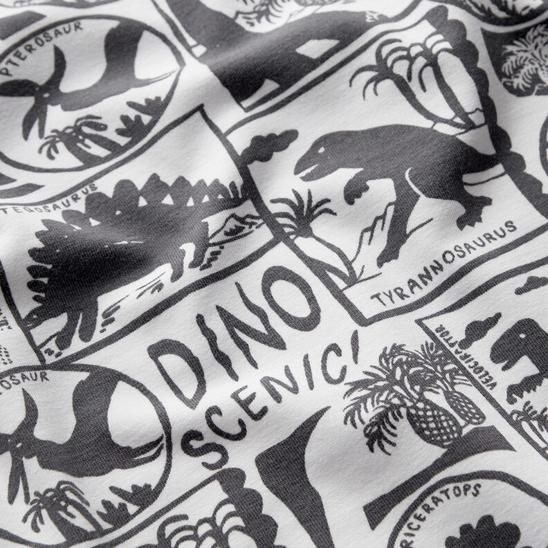 Katoenjersey Dino patches | by Poppy wit/anthraciet,  image number 2