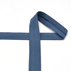 Biasband Katoenjersey [20 mm] – jeansblauw, 