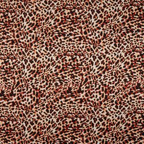 Viscosejersey kleine luipaardprint – terracotta/perzik, 