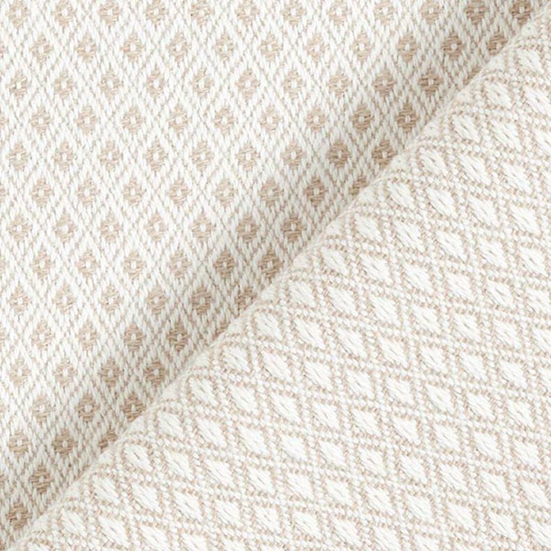 Decostof Jacquard Kleine ruiten – donkerbeige,  image number 3