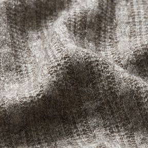 Gebreide stof met kabelpatroon gemêleerd – grijs | Stofrestant 70cm, 