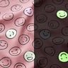 Katoenjersey Glow-in-the-dark smiley – oudroze,  thumbnail number 3