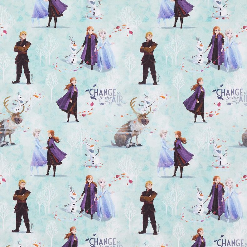 Katoenpopeline Frozen Licentiestof | Disney – licht mint,  image number 1