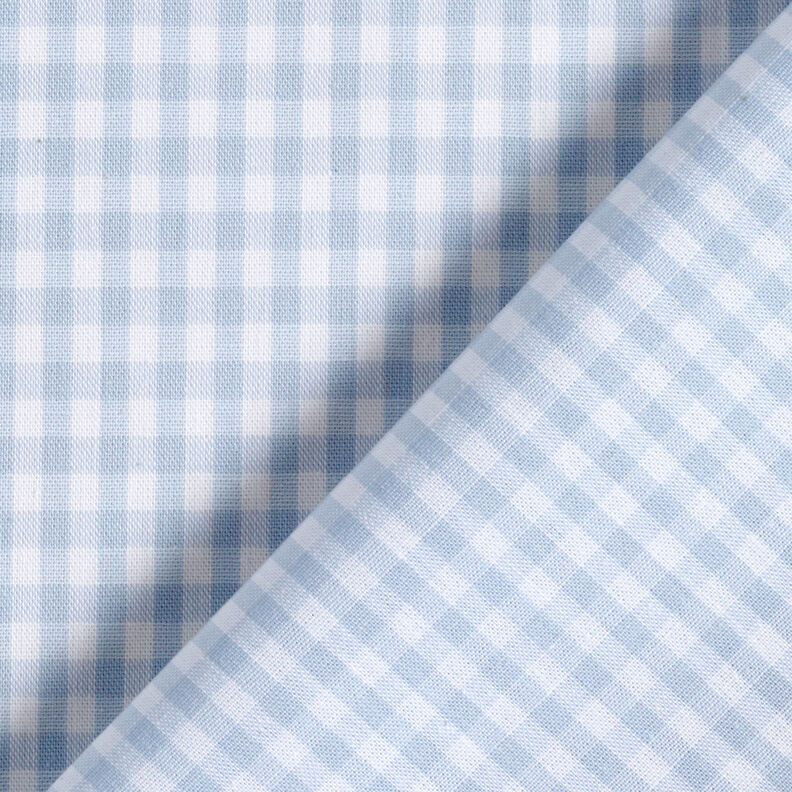 Katoenen stof Vichy ruit 0,5 cm – licht jeansblauw/wit,  image number 4