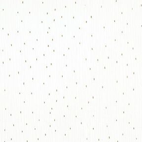Mousseline folieprint rechthoek | by Poppy – ecru | Stofrestant 100cm, 