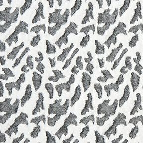 Breijacquard abstract luipaardpatroon – wit, 