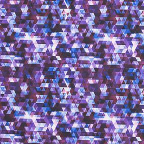 Softshell kleurrijke driehoeken Digitaal printen – druif, 
