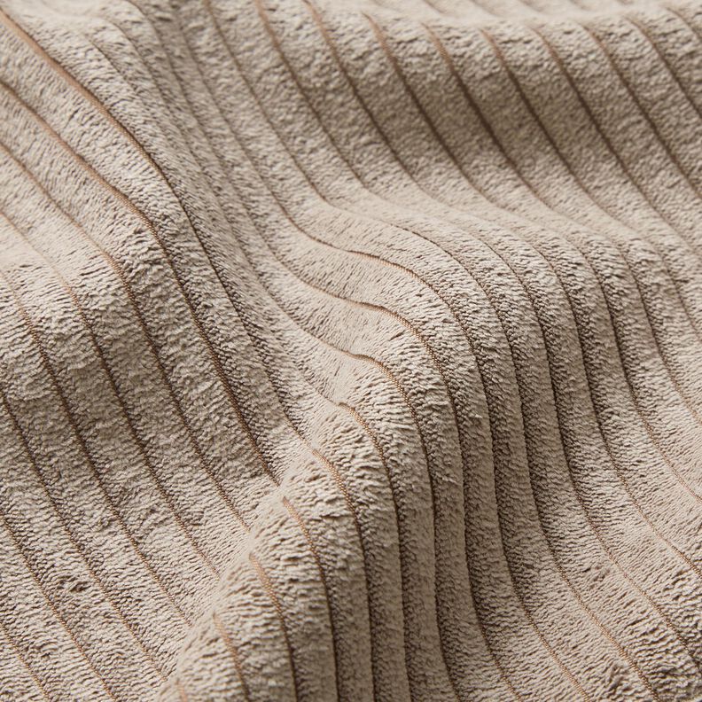 Bekledingsstof zacht corduroy – taupe,  image number 3