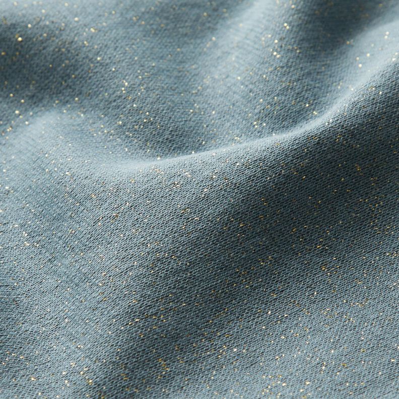 Boordstof met glitter rondgebreid – stralend blauw/goud metallic,  image number 2