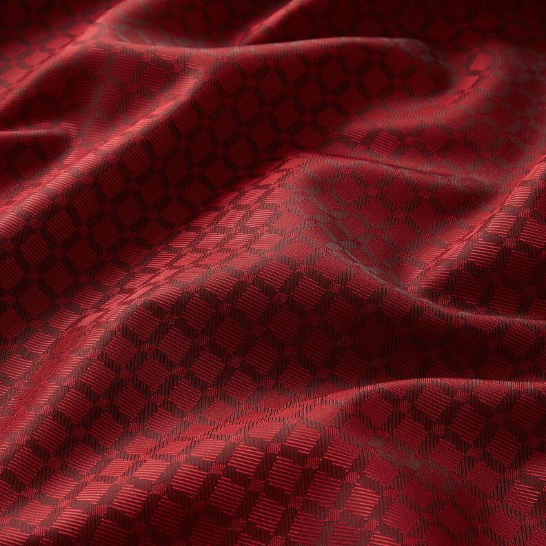 Voeringstof Jacquard Ruiten – rood,  image number 2