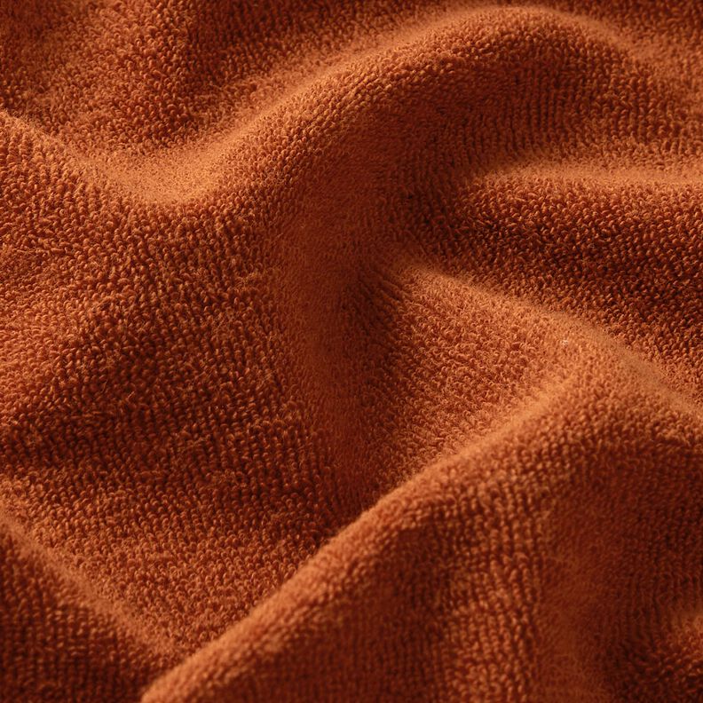 Badstof Stretch Effen – terracotta,  image number 2